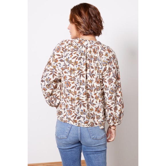 Evereve Fharety Floral Top Size Small - Picture 5 of 12